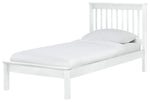 Aspley Single Wooden Bed Frame - White | Kids Bedroom Furniture or Guest Bed