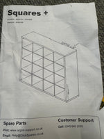 Squares Plus 16 Cube Storage Unit - White (B Grade)
