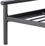Home Avalon Double Metal Bed Frame Black | Sturdy Base Furniture with Mattress