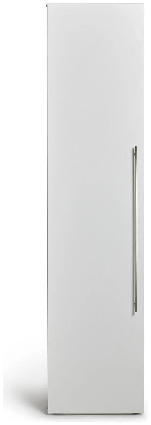 Atlas 1 Door Tall Wardrobe - White | Minimalist Visual Style