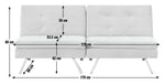 Habitat Duo Fabric 2 Seater Clic Clac Sofa Bed - Camel