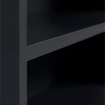 Maine 5 Shelf Bookcase With 2 Drawers Storage Unit Display Cabinet - Black Oak