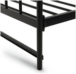 Kanso Metal Guest Bed with Trundle - Black | space-saving guest bed