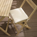 Evissa 2 Seater Folding Wooden Garden Bistro Set | small garden furniture