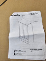 Minato 2 Door 2 Drawer Wardrobe - White ( B Grade )