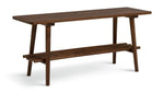 Swen 1 Shelf Shoe Storage Bench - Walnut