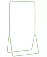 Arnie Single Clothes Rail Sage Green | Garment Hanging Rail Clothes Storage Rack