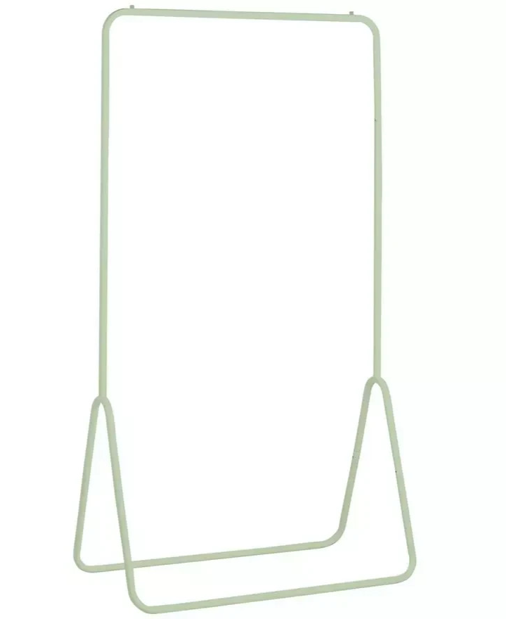Arnie Single Clothes Rail Sage Green | Garment Hanging Rail Clothes Storage Rack