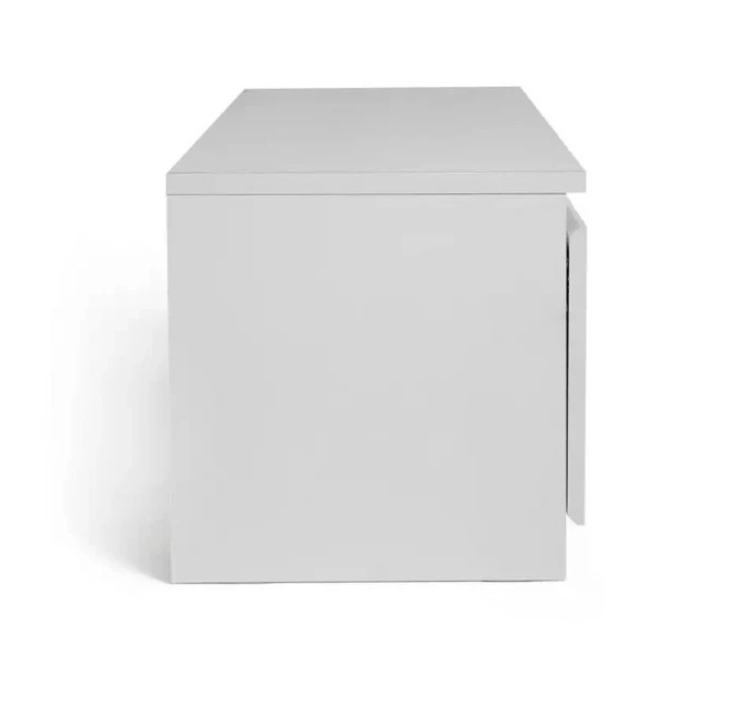 Jenson 3 Door Large TV Unit - White Gloss | Modern Living Room Unit
