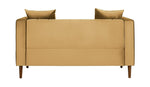 Home Everly Velvet 2 Seater Sofa - Camel
