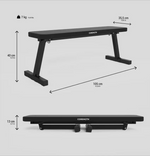 Decathlon 100 Foldable Exercise Bench 200kg Capacity | Home Gym Workout Bench