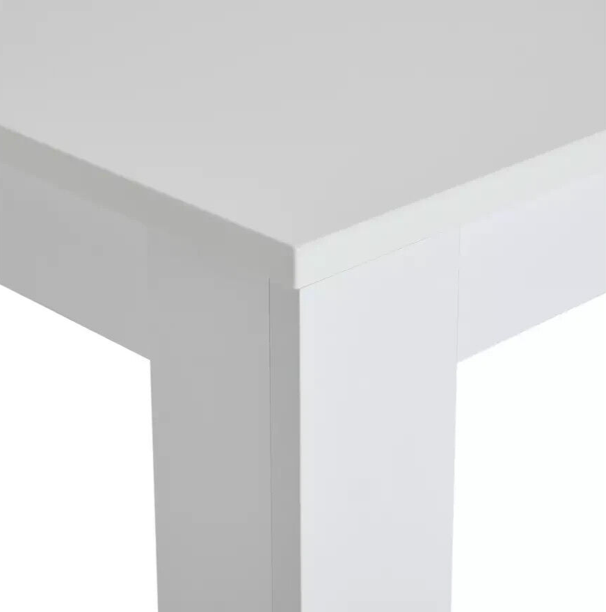 Miami Gloss 4 Seater Dining Table - White | White Modern Kitchen Dining Table