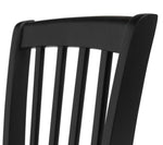 Banbury Pair of Solid Wood Dining Chairs - Black | Modern Mealtime Seating