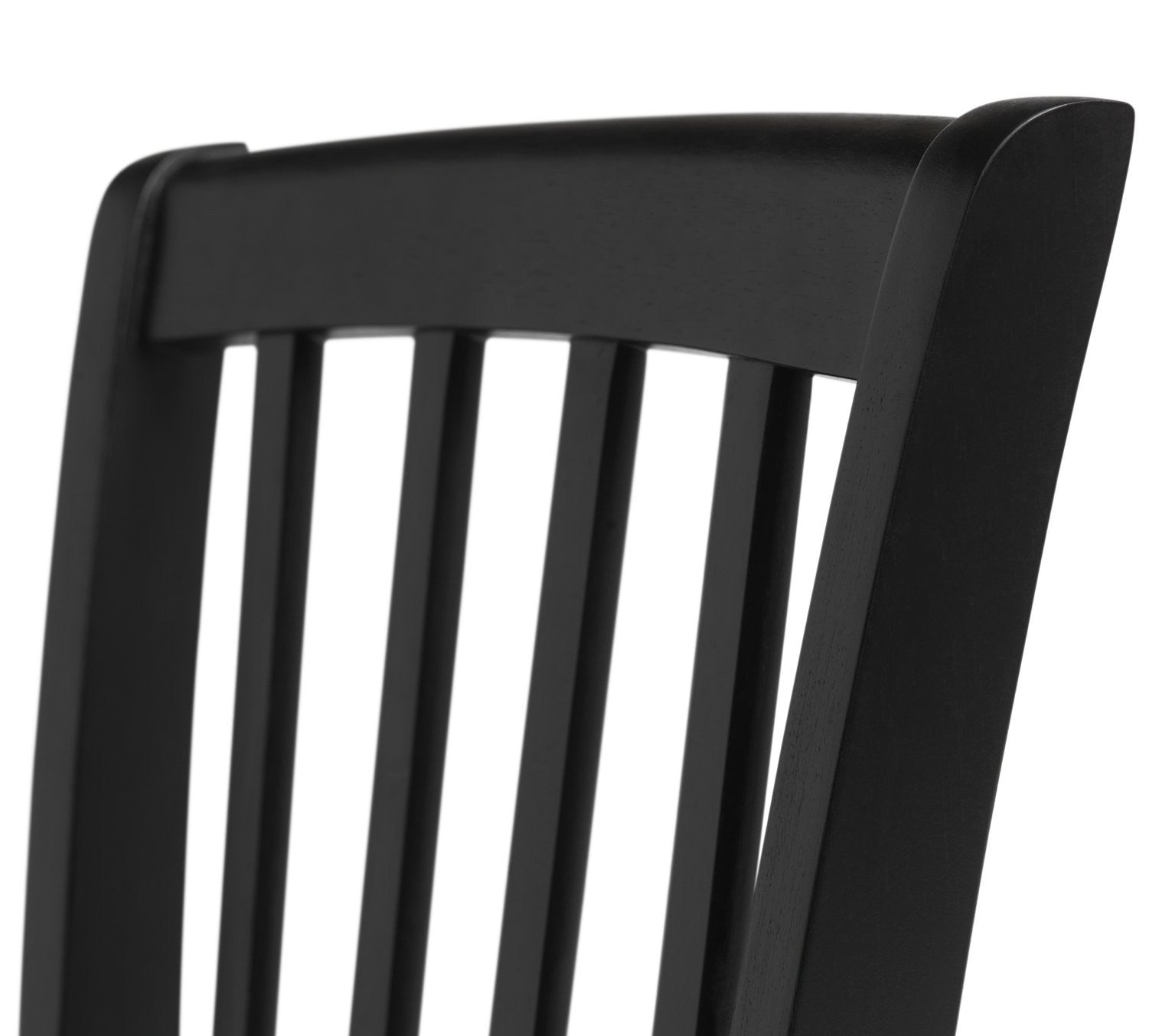 Banbury Pair of Solid Wood Dining Chairs - Black | Modern Mealtime Seating