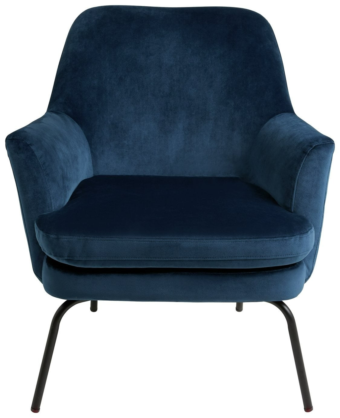 Celine Velvet Accent Chair - Blue | Vibrant Color Accent