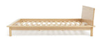 Akio Kingsize Wooden Platform Bed Frame - Natural | Timeless wooden platform bed
