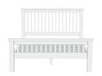 Home Aubrey Double Wooden Bed Frame - White | Wooden Bed Frame