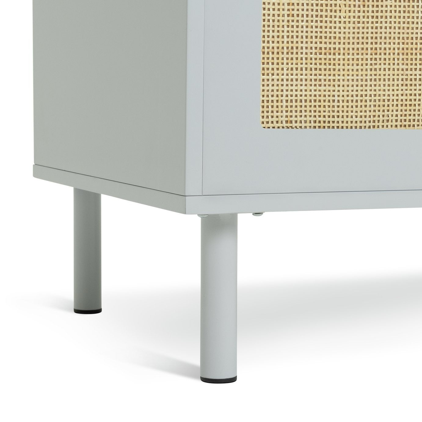 Monica 2 Door Wardrobe - Grey | Compact grey wardrobe
