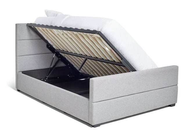 Costa Fabric Superking Ottoman Bed Frame - Grey