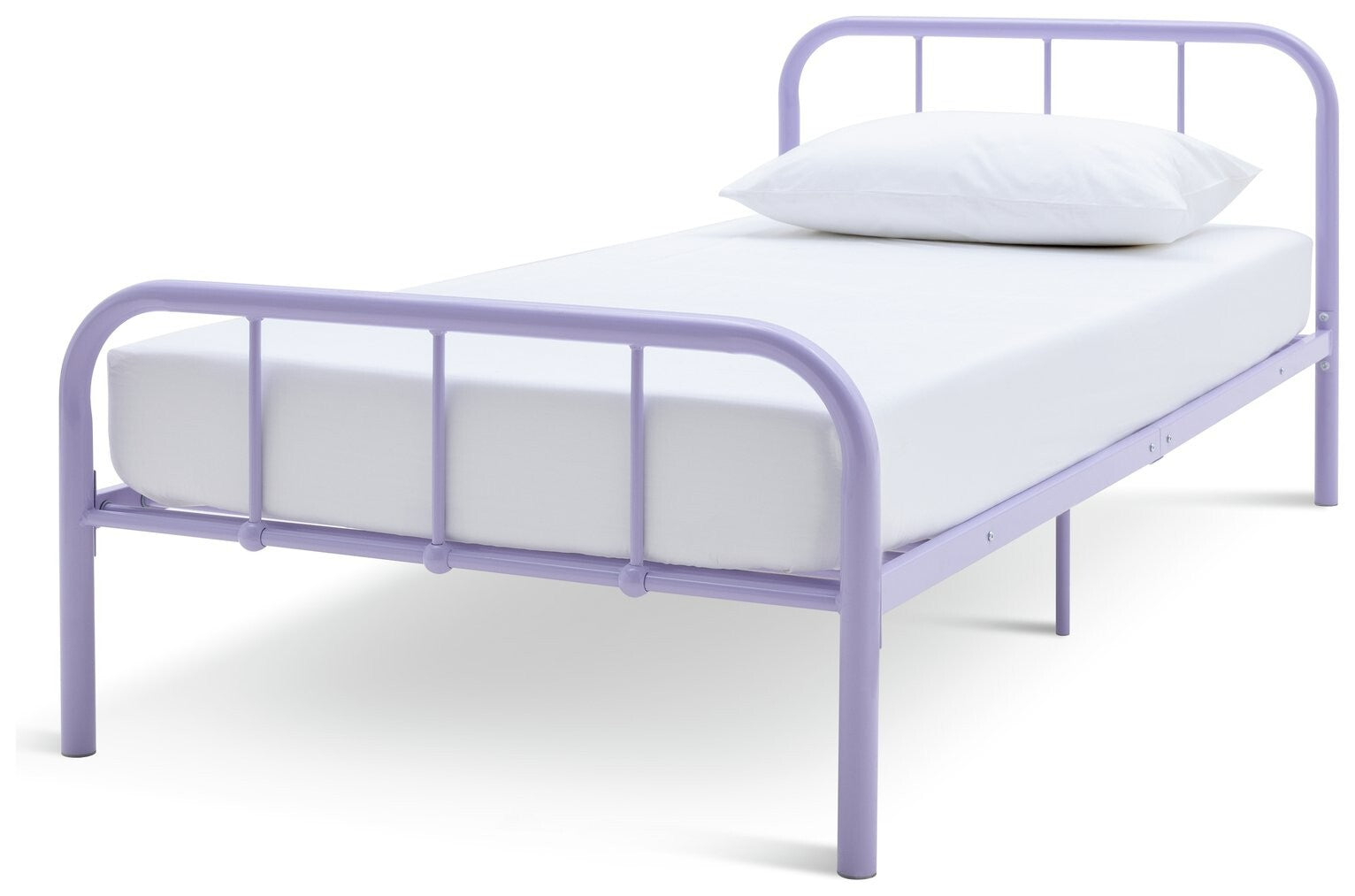 Charlie Single Metal Bed Frame - Lilac