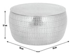 Sona Round Coffee Table - Brass | Modern round coffee table