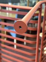 Indu 2 Seater Metal Garden Bench - Red (S)
