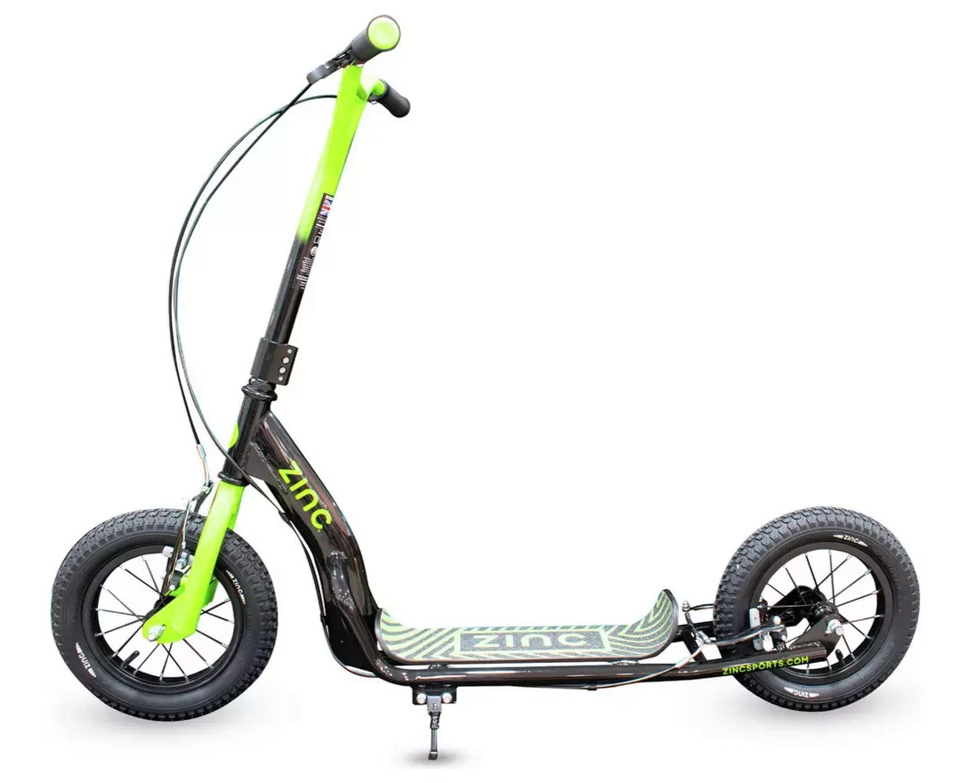 Zinc Radikal 12 Inch Kids BMX Scooter Green | Children’s Push Scooter Outdoor