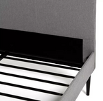 Kristopher Small Double Fabric Bed Frame - Grey