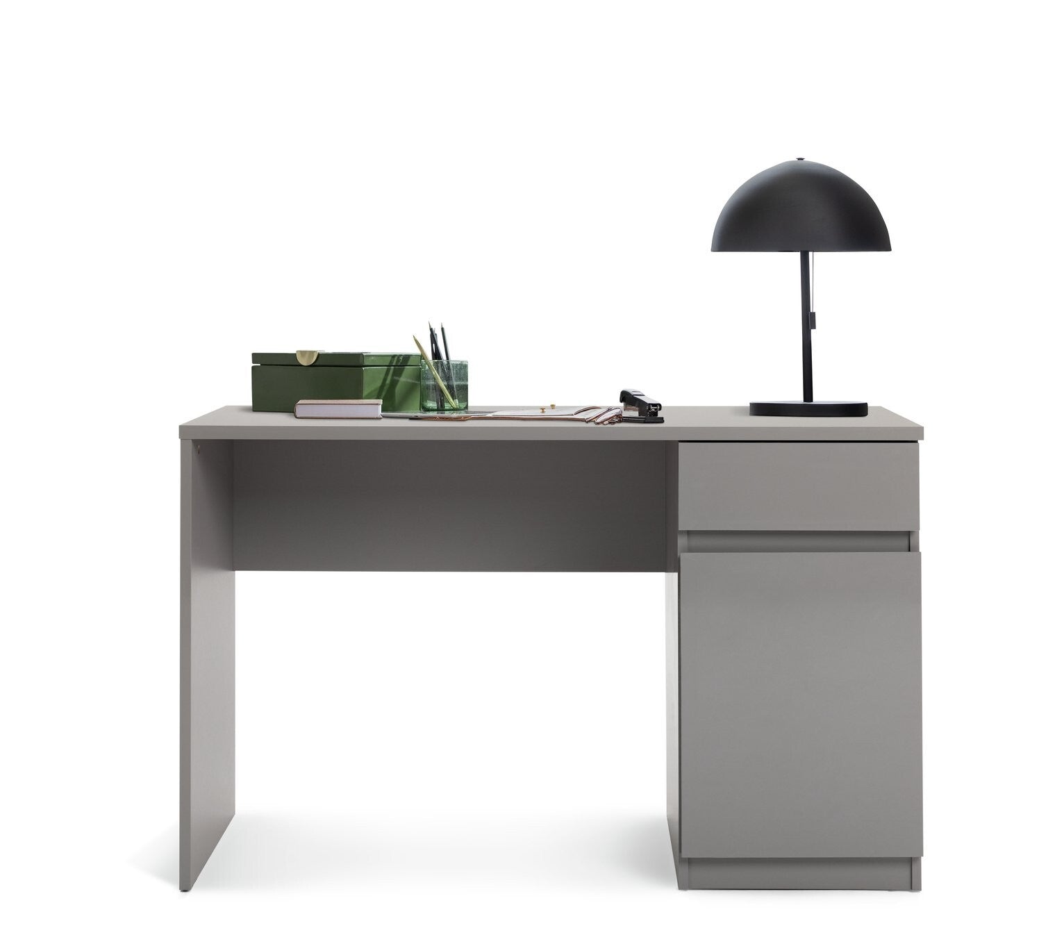 Habitat Jenson 1 Drawer Office Desk - Grey | Modern Computer Workstation Table