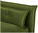 Lottie Fabric Chair Bed - Moss Green