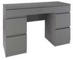 Habitat Jenson 6 Drawer Dressing Table Desk - Grey Gloss ( B Grade 53849 -53854)