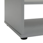 Malibu TV Unit Grey 80cm | Compact Entertainment Stand Open Shelves