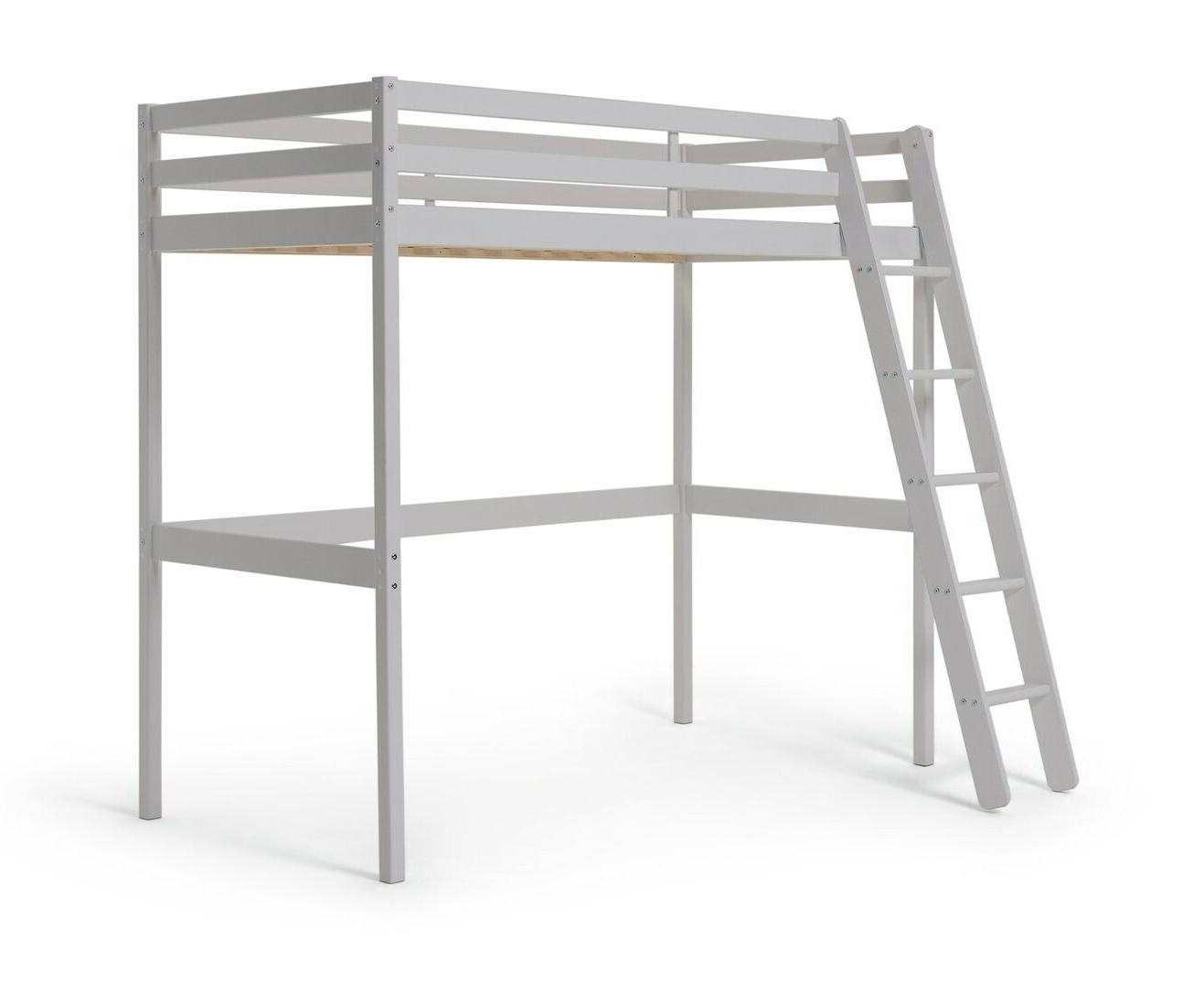 Kaycie High Sleeper Bed Single Bed Frame - White