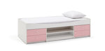 Home Malibu Storage Cabin Bed - Pink & White | Storage bed for girls