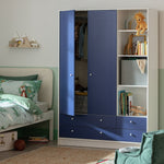 Kids Malibu 2 Door 4 Drawer Wardrobe - Blue | Functional kids clothes storage