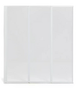 3 - Fold Bath Screen - white