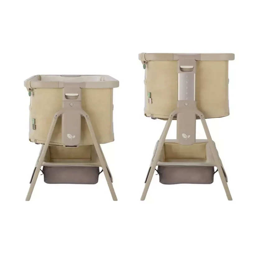 Tutti Bambini Cozee Zen Bedside Crib Sand | Baby Bedside Cot Newborn Sleeping