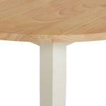 Habitat Chicago Solid Wood Round Dining Table - White & Oak