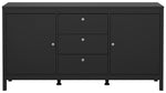 Tvilum Madrid 2 Door 3 Drawer Sideboard - Black | Black sideboard