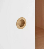 Camden 1 Door Shelved Wardrobe - White and Acacia | Neutral Interior Appeal