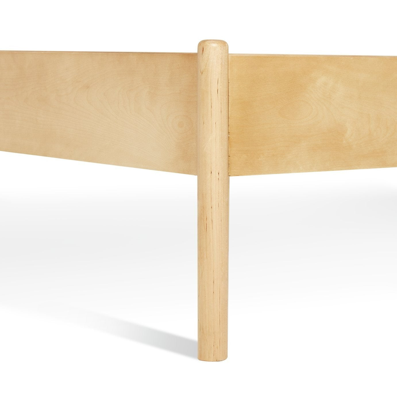 Hugh Wooden Kingsize Bed - Light Wood | Comfort Retro Look Bed