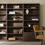 Maine Deep Bookcase - Walnut | Modern Durable Interior Tall Books Organizer