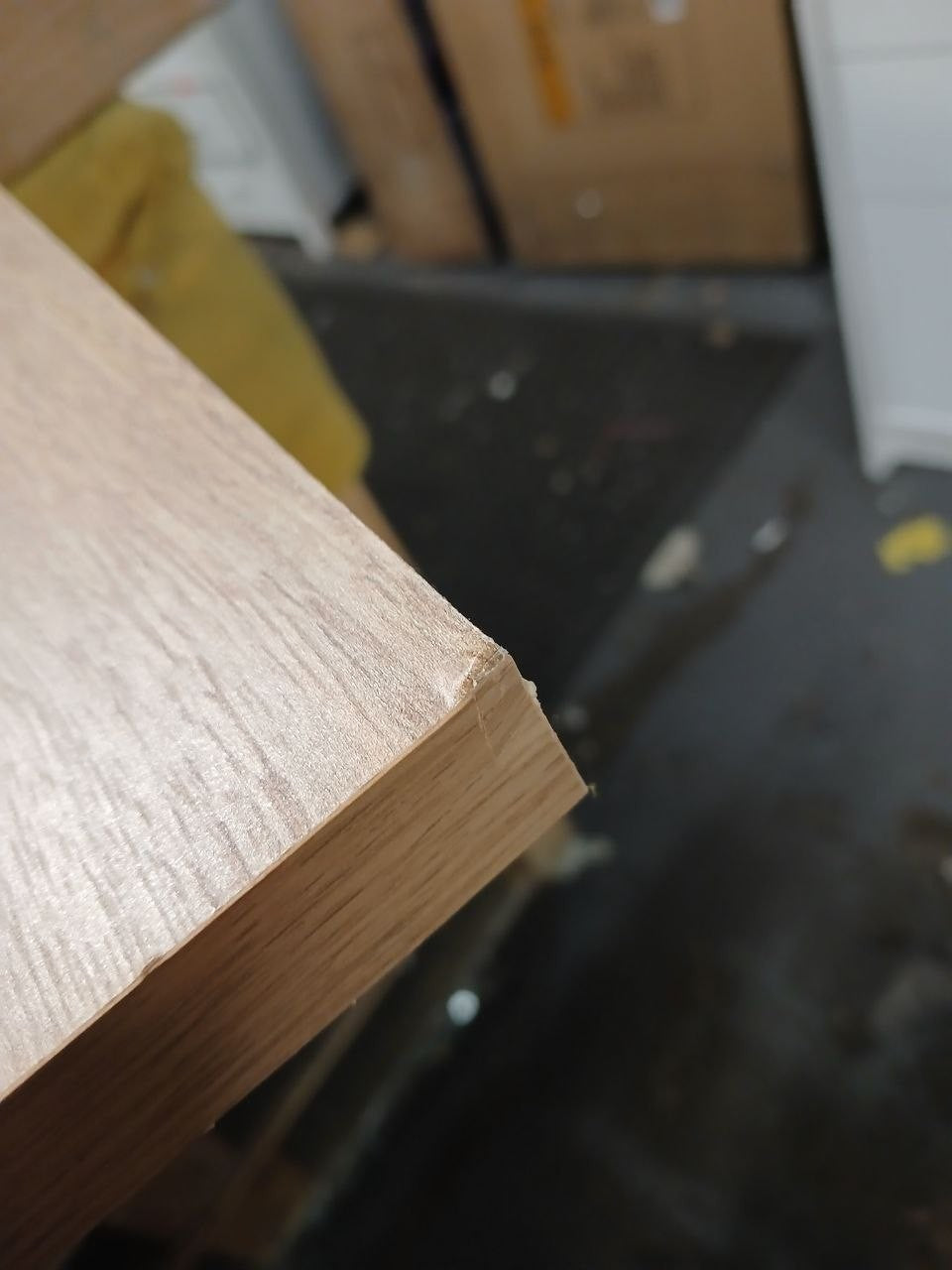 Home Brisbane 4 Door 3 Drawer Wardrobe - Oak ( B Grade 1069.)