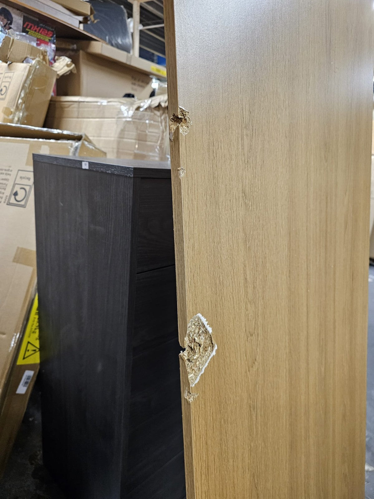 Seville 3 Door Wardrobe - Oak Effect (B Grade)