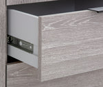 Hallingford 3 Door 3 Drawer Wardrobe - Grey | High Shine Furniture