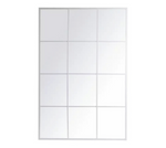 Habitat Rectangular Window Mirror - Grey - 120x80cm