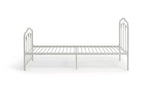 Home Hearts Single Metal Bed Frame - White | Sturdy Durable Bedframe for Bedroom
