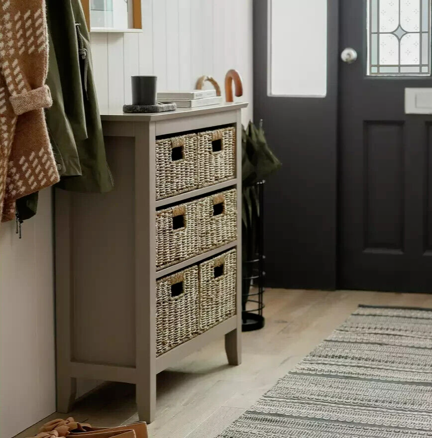Willow 6 Drawer Unit - Grey ( B Grade 34675 )
