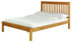 Aspley Small Double Wooden Bed Frame - Oak Stain