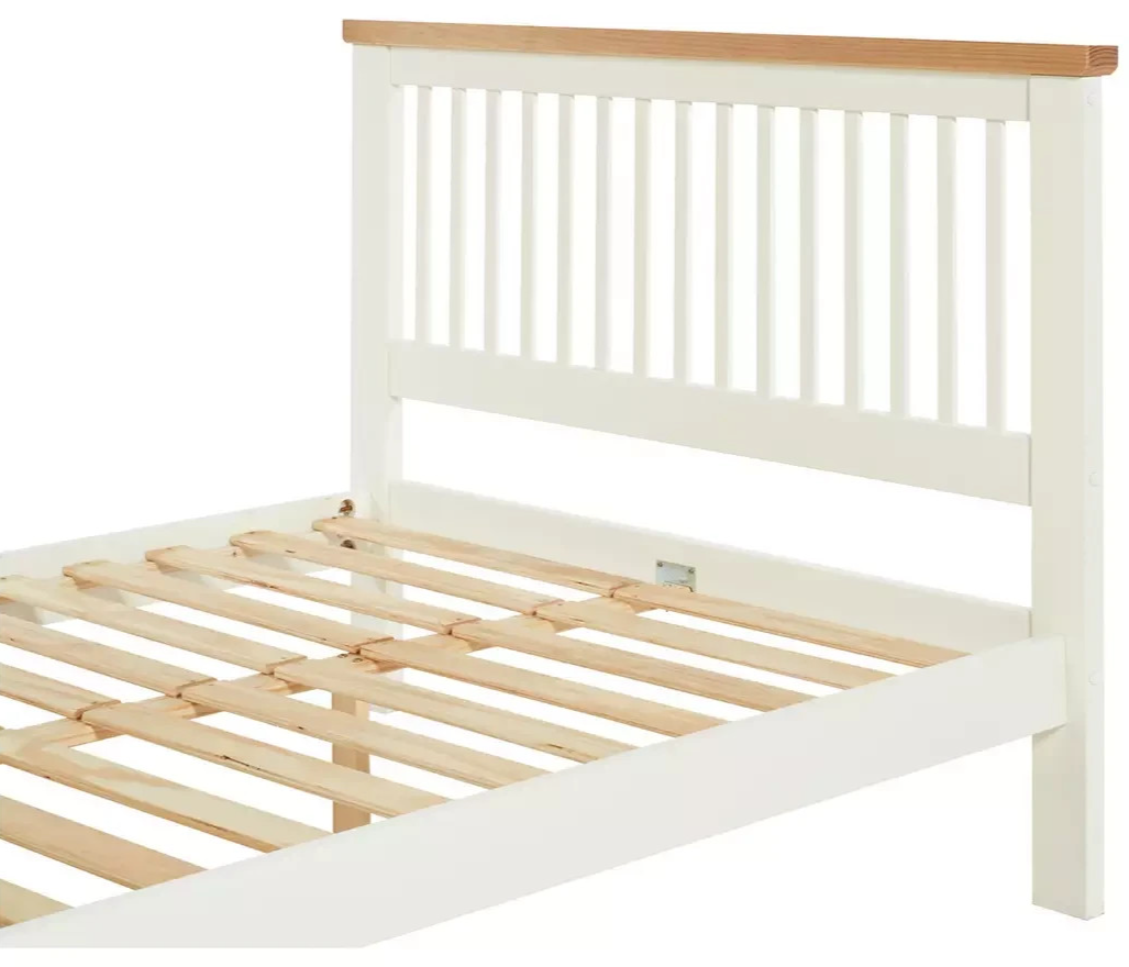 Home Aubrey Double Wooden Bed Frame - Two Tone (B Grade)